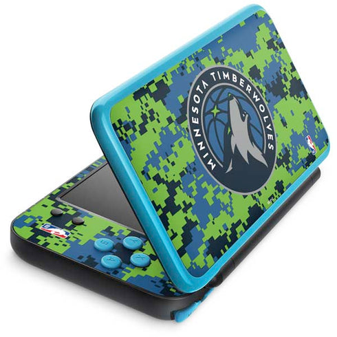 NBA Minnesota Timberwolves Digi Camo Nintendo 2DS XL (2017) Skin